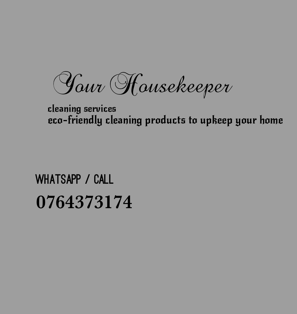 Your Housekeeper Eco-Friendly Cleaning Service 